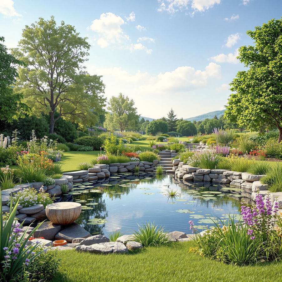 Výběr místa pro jezírko – světlo, stín, svahy a stékající voda