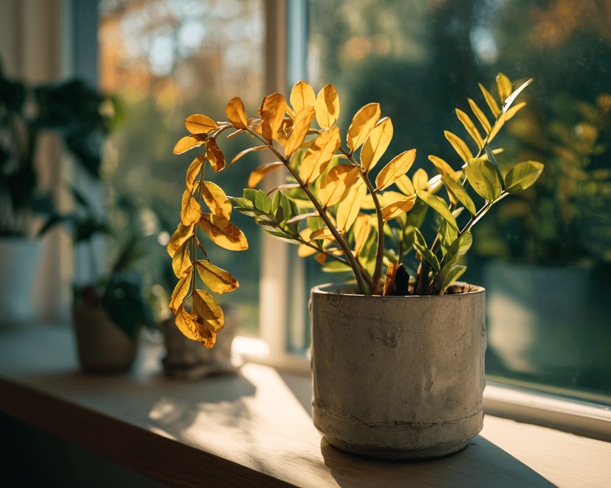Zamioculcas – žloutnutí listů, skvrny a nejčastější problémy v pěstování