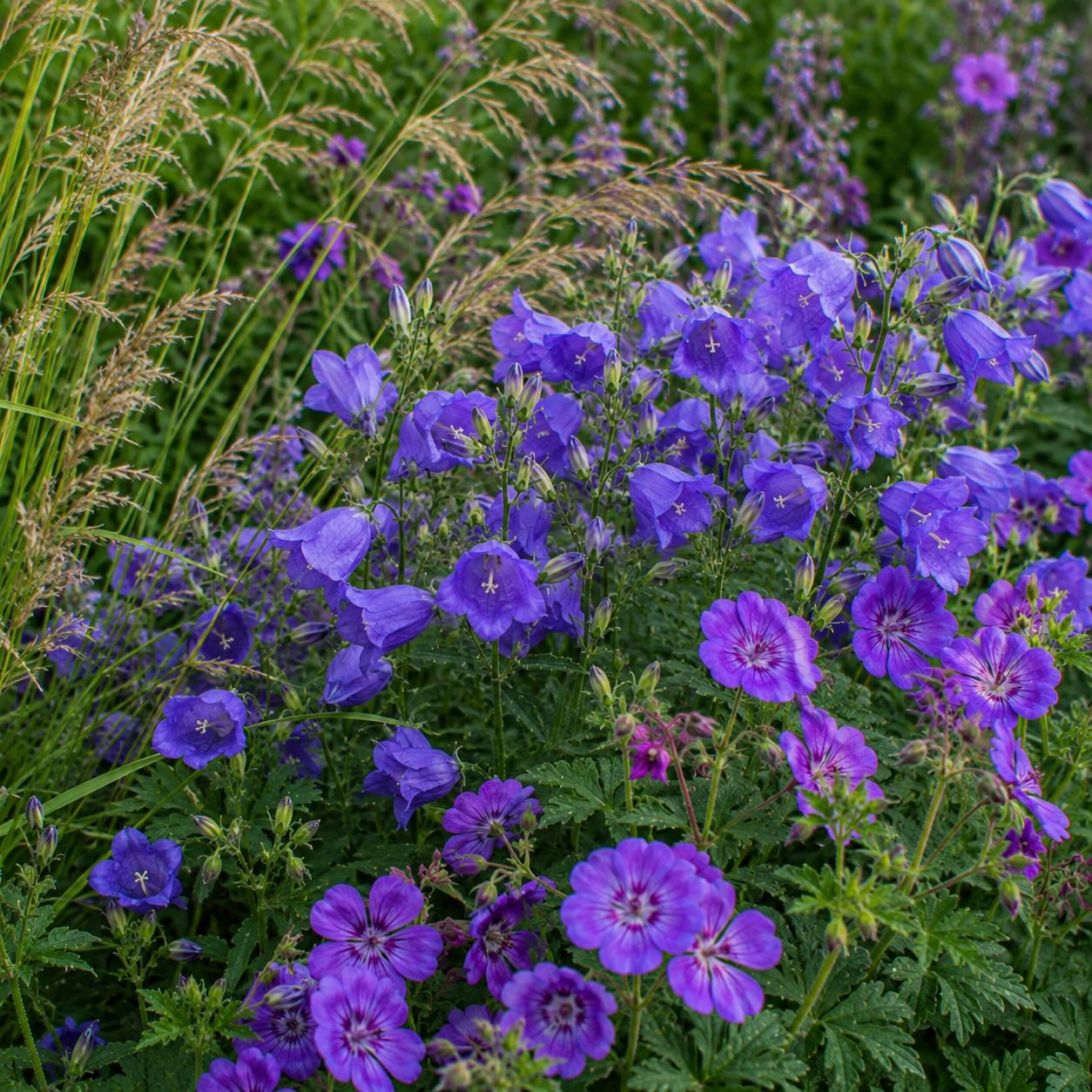 Jak kombinovat zvonek (Campanula) – trvalky do skalek, venkovských a přírodních výsadeb