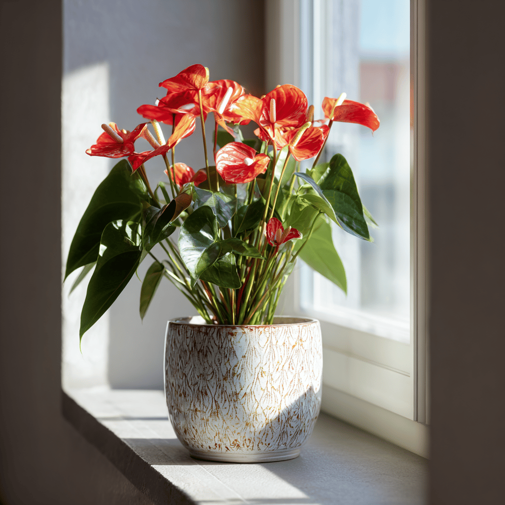 anthurie-cervena-v-keramickem-kvetinaci-na-parapetu-ve-svetlem-interieru