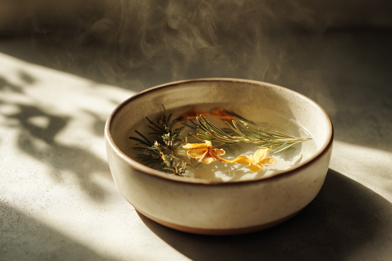 aromaterapie-zimni-byliny-rozmaryn-citrusova-kura-v-horke-vode