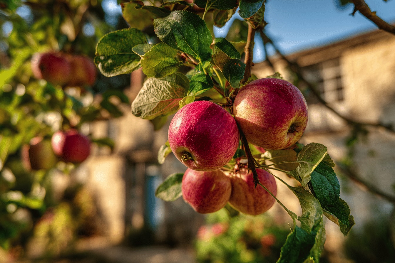 cervena-jablka-na-vetvi-pred-starym-domem-v-podzimnim-svete