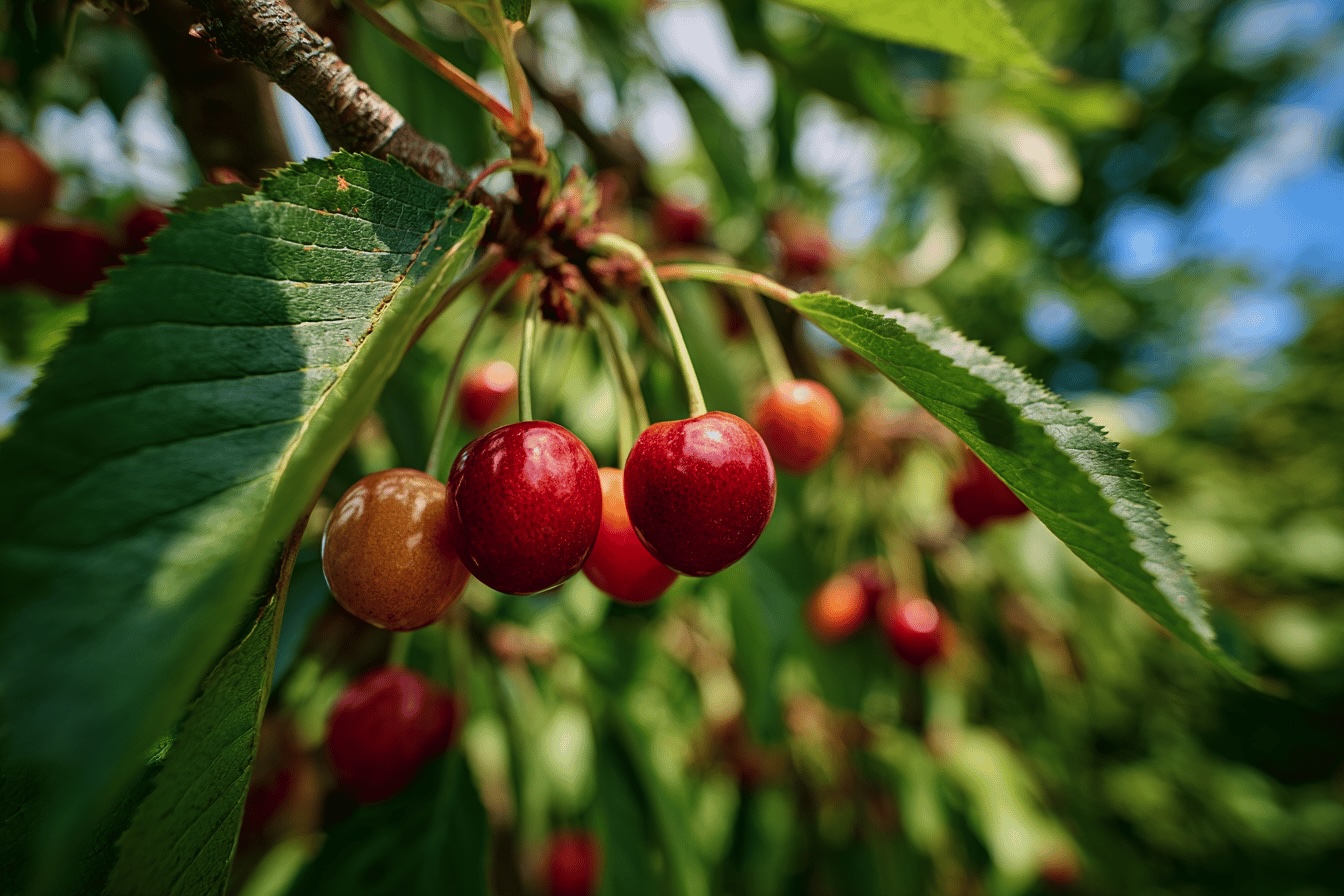 cervene-cerstve-tresne-na-vetvi-v-letnim-svete