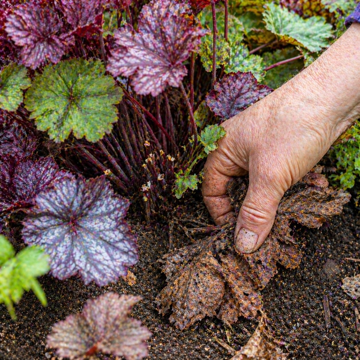 dluzicha-odstraneni-starych-listu-a-ocista-trsu-pri-udrzbe-rostliny