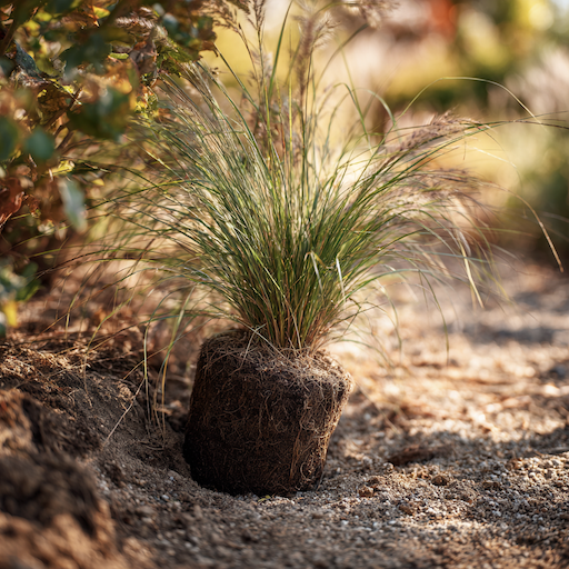 dochan-pennisetum-alopecuroides-korenovy-bal-priprava-vysadbove-jamky-propustna-puda