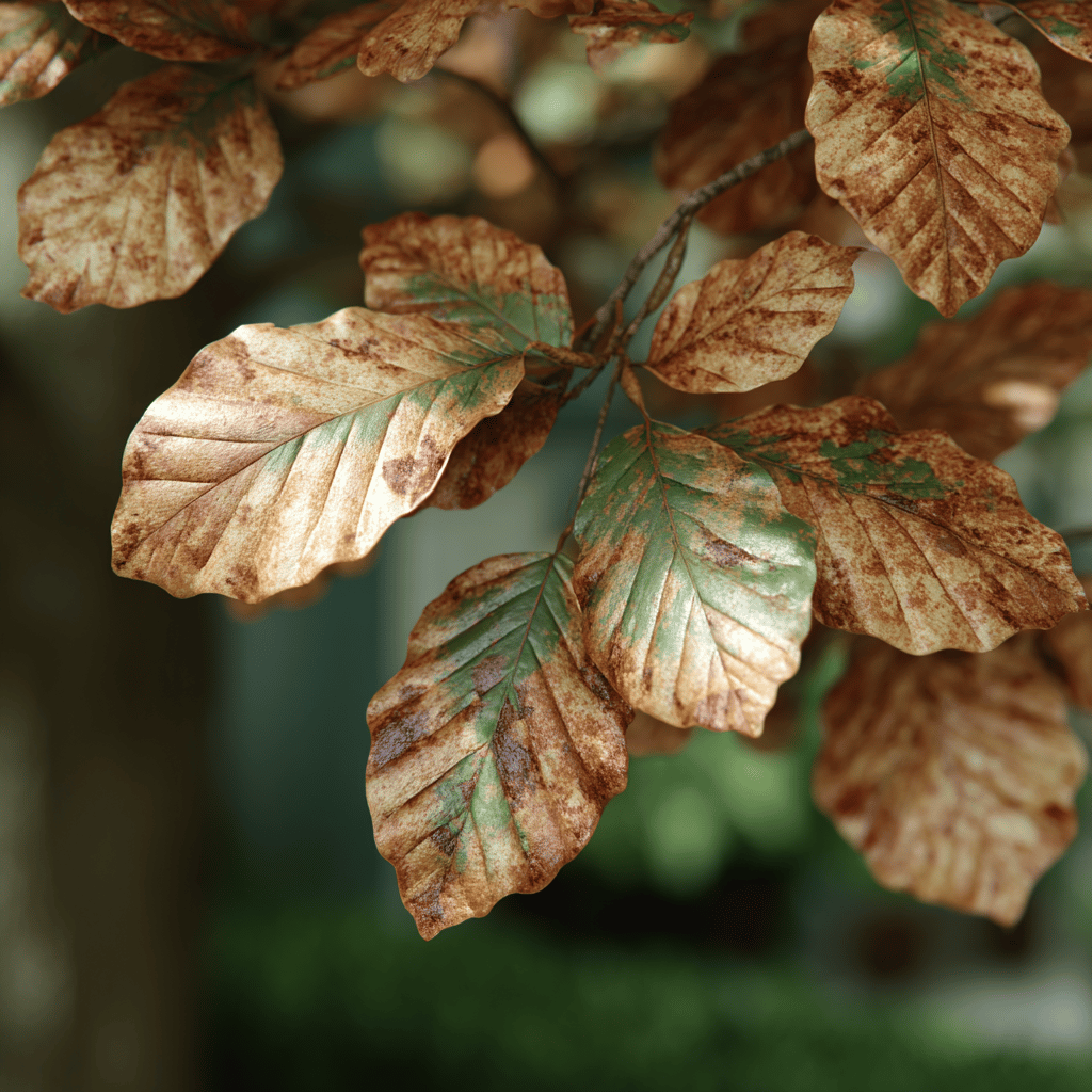fagus-list-s-rozsirenymi-skrvnami-a-zloutnutim-pri-houbove-chorobe