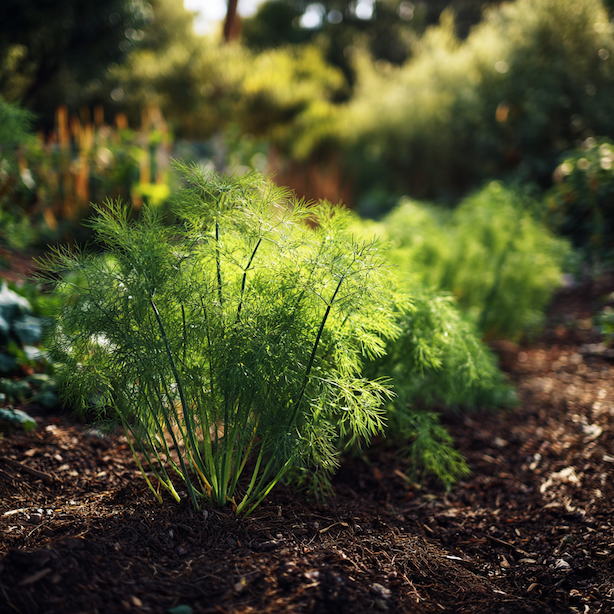 fenykl-obecny-mlady-porost-na-zahone-v-plnem-slunci