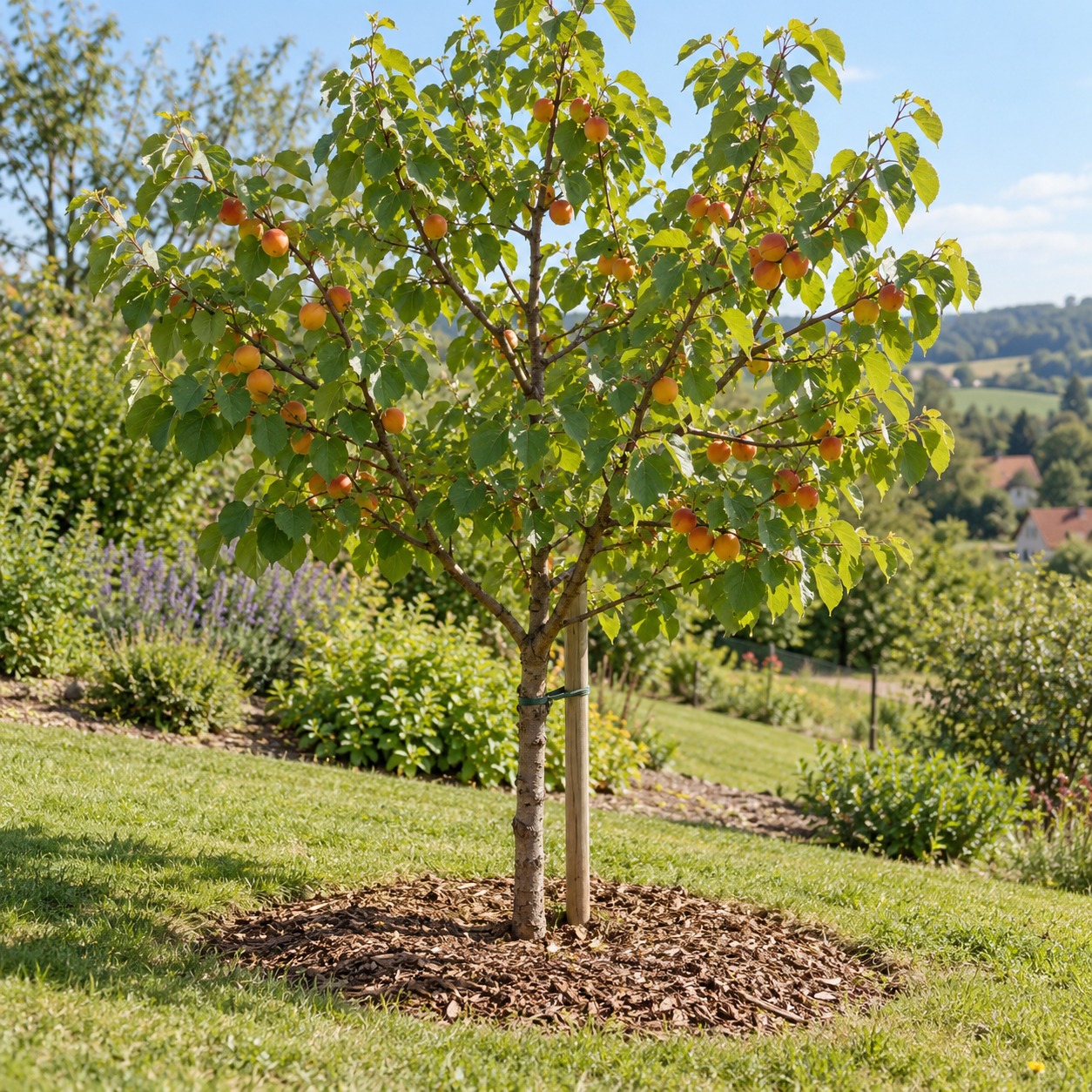 merunka-mlady-strom-na-slunnem-svahu