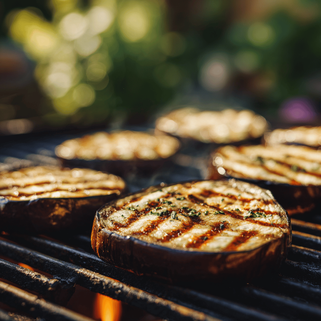 grilovane-platky-lilku-na-rozpalene-mrizi-s-bylinkami