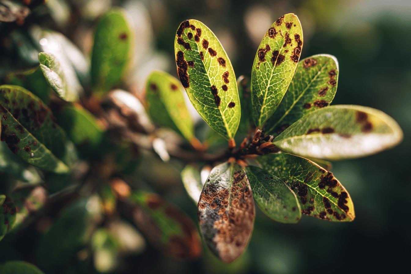 hlohyne-pyracantha-houbove-skvrny-na-listech-napadeneho-keru