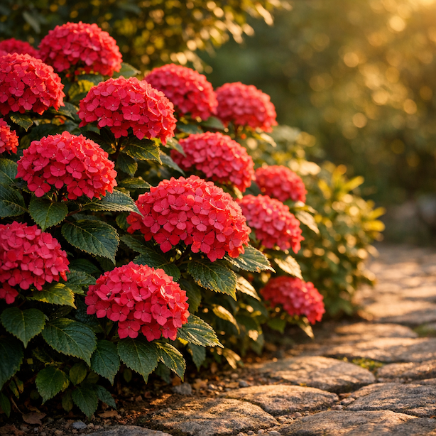 hortenzie-alpengluhen-hydrangea-macrophylla-alpengluhen-cervene-kulovite-kvety-v-polostinu