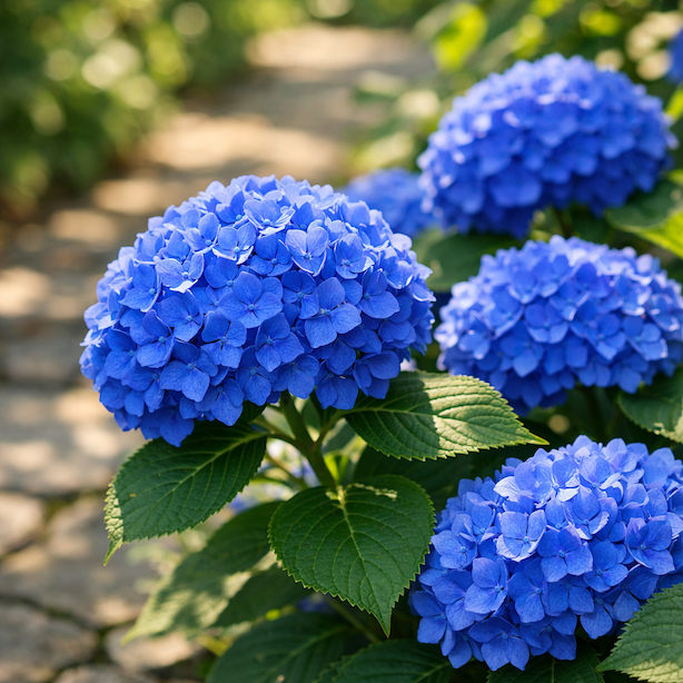 hortenzie-renate-steiniger-hydrangea-macrophylla-renate-steiniger-modre-kulovite-kvety-v-polostinu