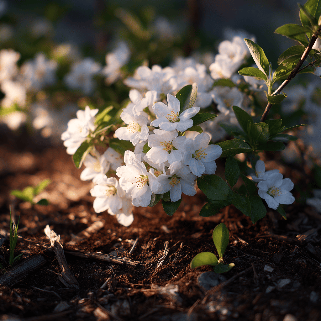 hroznovec-exochorda-bile-kvety-nad-pudou-v-letni-zahrade