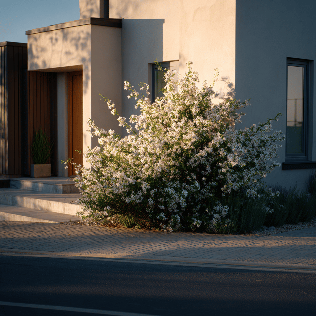 hroznovec-exochorda-bily-kvetouci-ker-u-rodinneho-domu