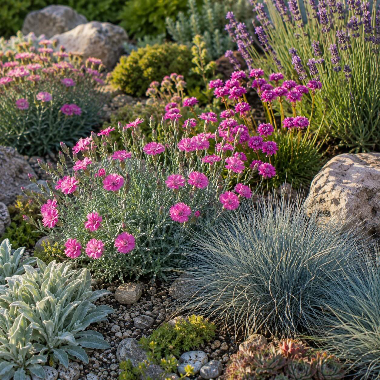 hvozdik-dianthus-v-kombinaci-s-levanduli-travami-a-skalnickami