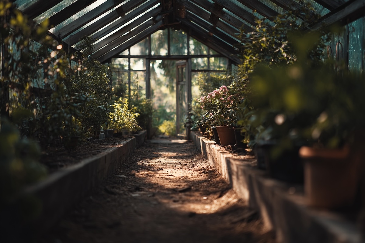 interier-skleniku-s-rostlinami-a-pripravenymi-zahony-prirozena-atmosfera