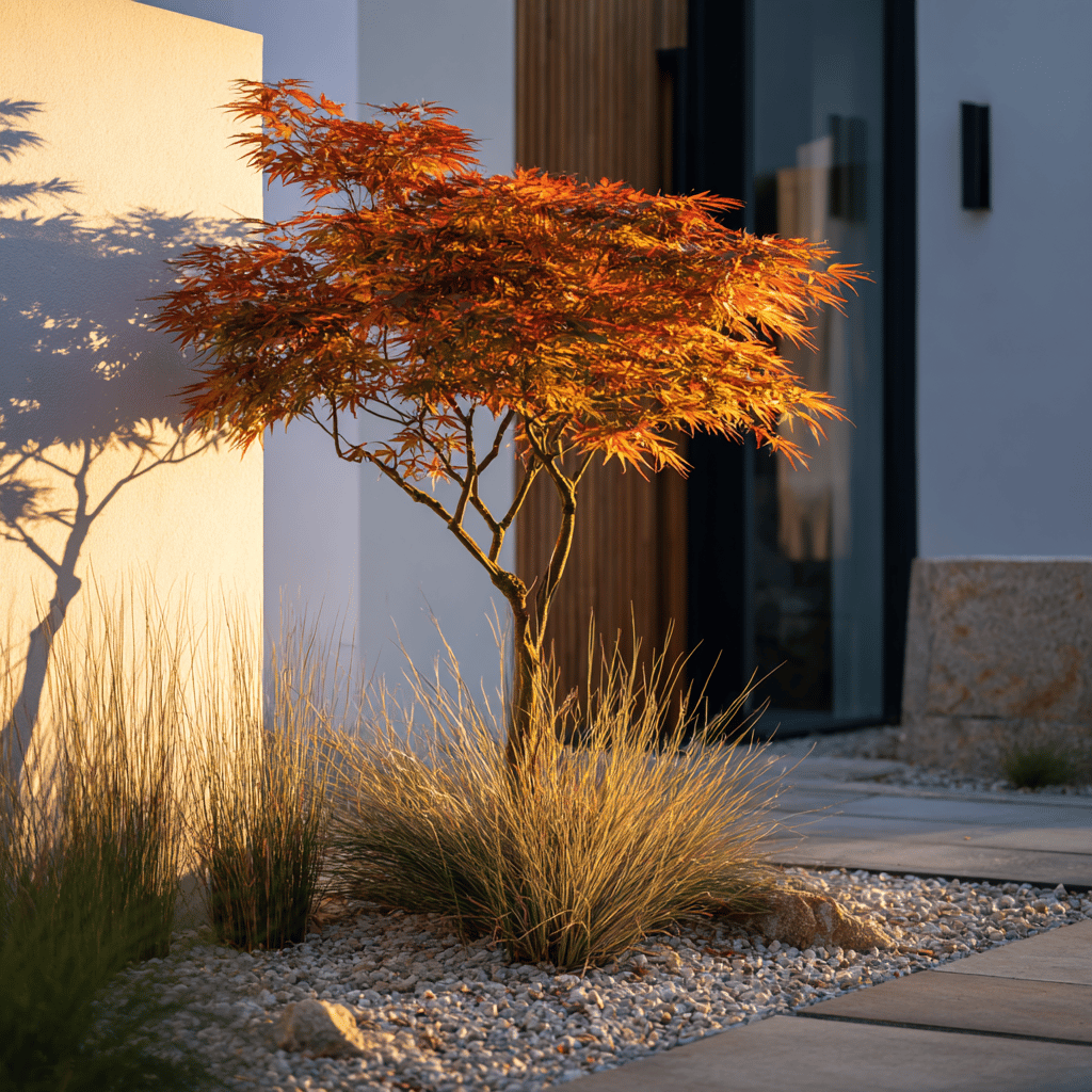 javor-dlanitolisty--acer-palmatum--minimalisticka-predzahradka