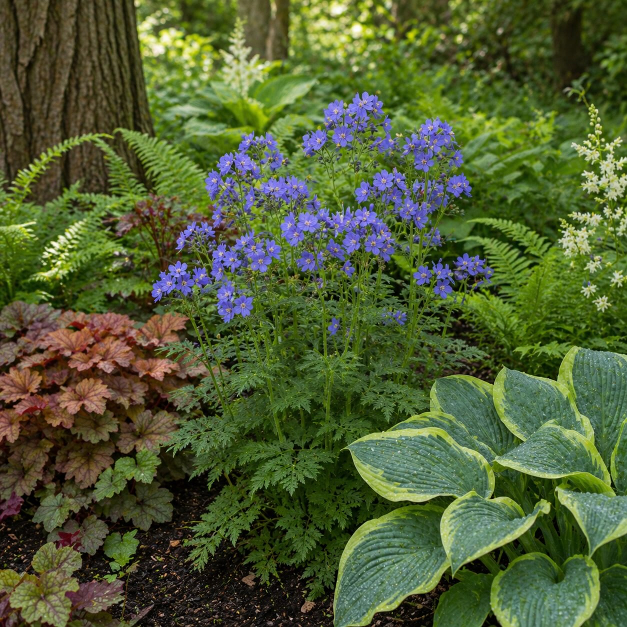 jirnice-polemonium-v-kombinaci-s-bohyskami-dluzichami-a-kapradinami-ve-stinnem-zahonu