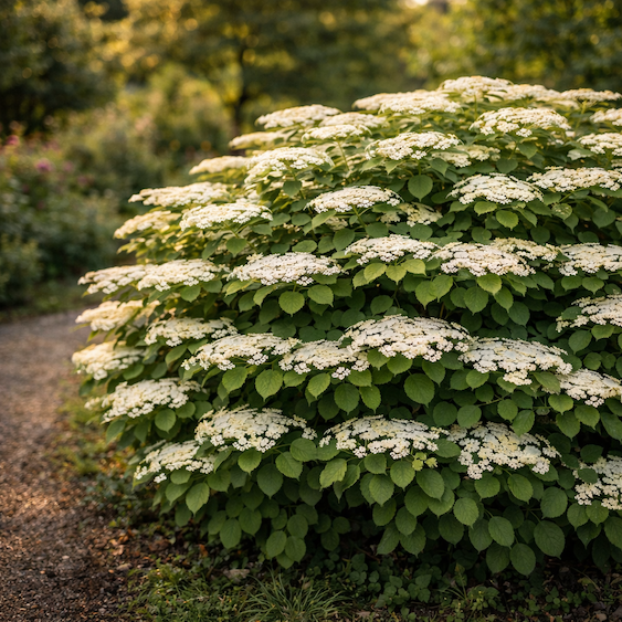kalina-summer-snowflake-viburnum-plicatum-kompaktni-ker-s-patrovitym-rustem-a-bilymi-kvety