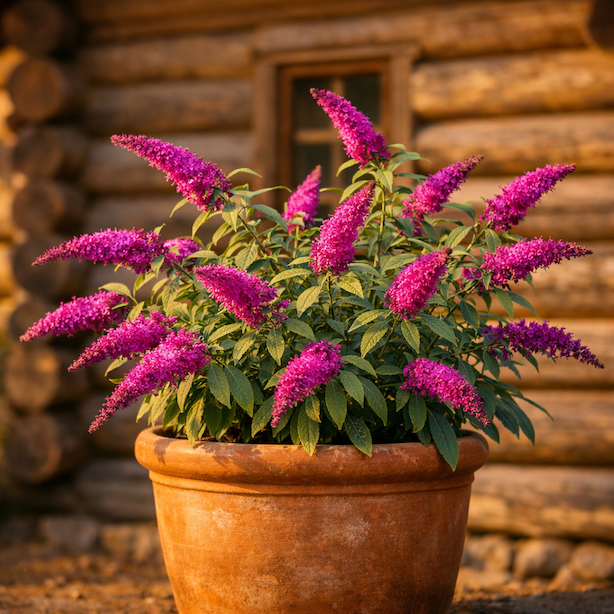 komule-buzz-magenta-kompaktni-ker-v-nadobe-ruzovofialove-kvety-buddleja-davidii
