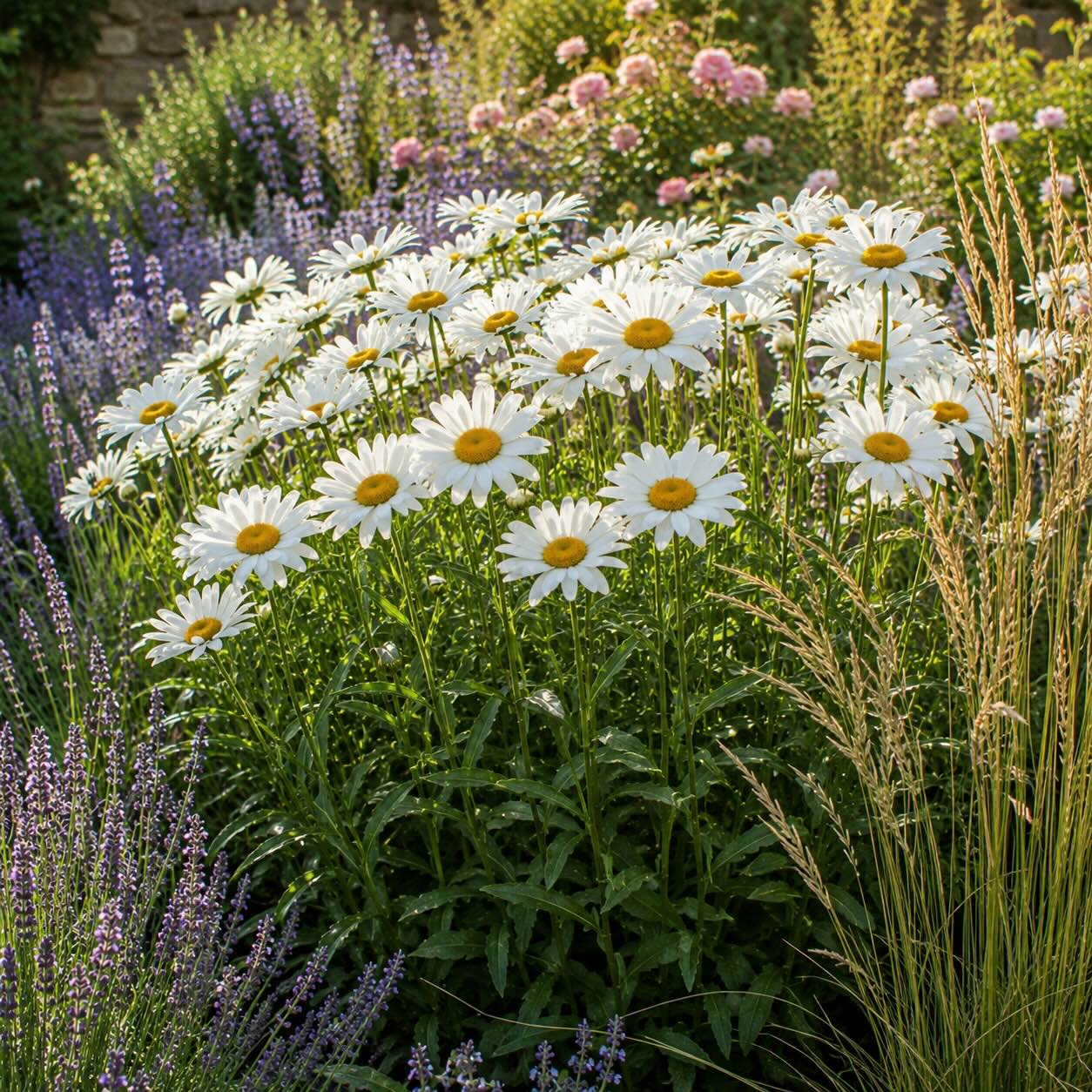 kopretina-leucanthemum-v-letnim-trvalkovem-zahonu