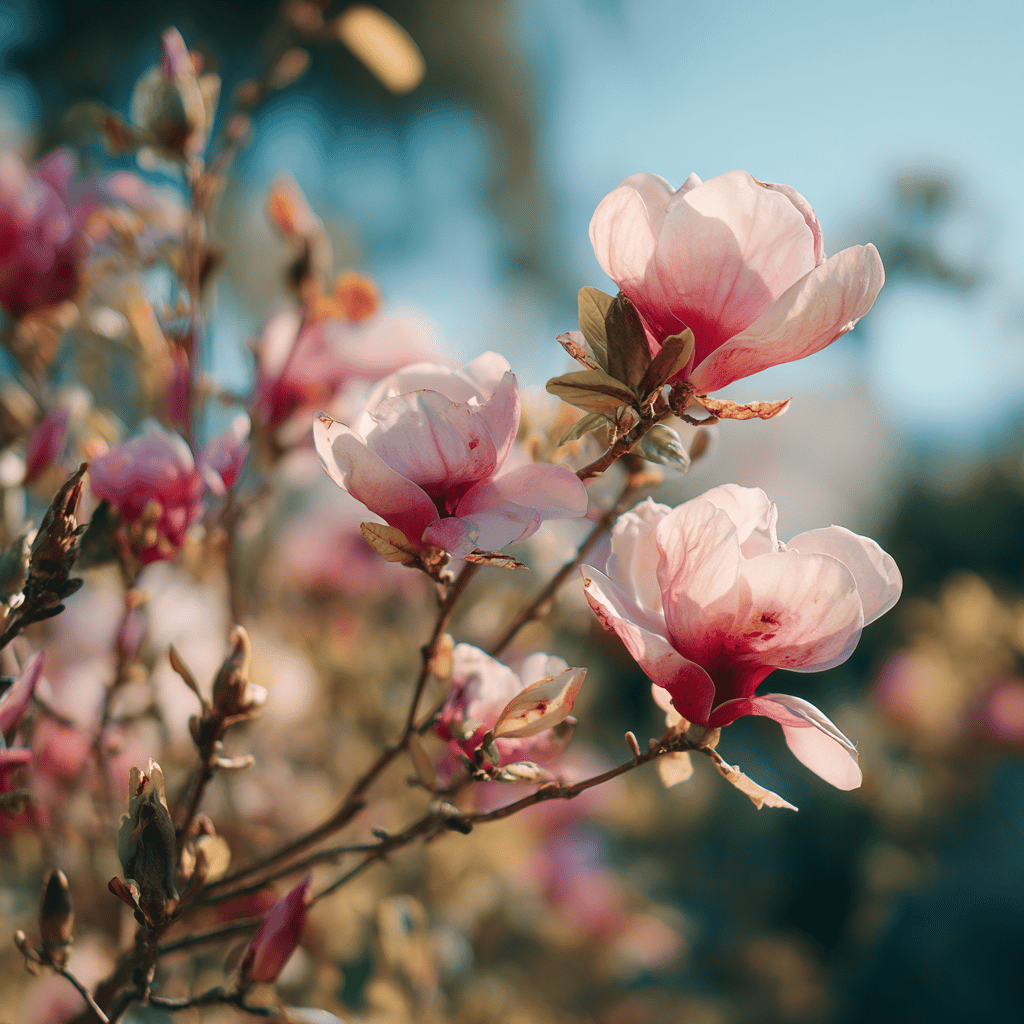 magnolie-magnolia-kvetouci-ker-svetle-ruzove-kvety-na-modrem-nebi