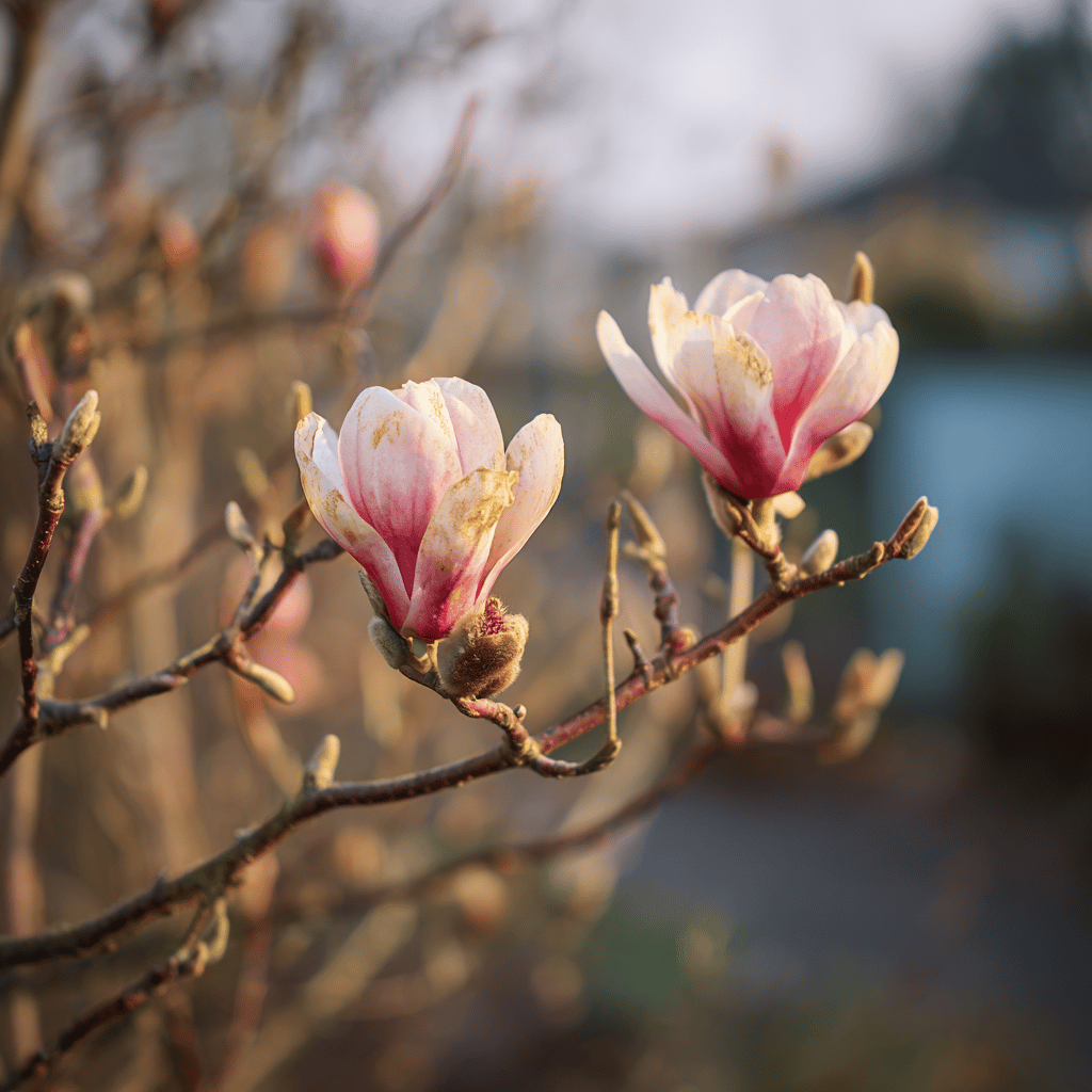 magnolie-magnolia-ruzovobile-kvety-na-vetvi-v-predjarni-zahrade