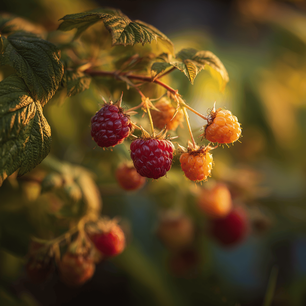 malinik-plody-na-vetvi-cervene-a-zlute-maliny-ve-slunecnim-svetle