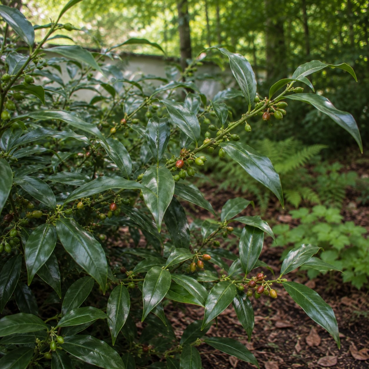 masoplodka-sarcococca-confusa-nezrale-plody-v-prubehu-dozravani