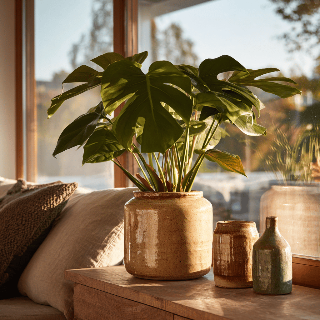 monstera-v-keramicke-vaze-na-stolku-u-okna-ve-svetlem-obyvacim-interieru