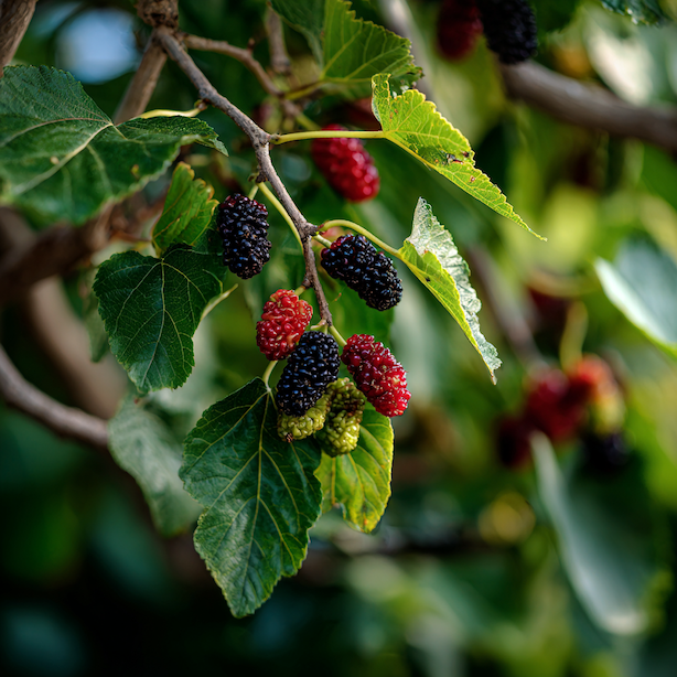 moruse-plody-na-strome-ruzna-faze-zrani-cervene-a-cerne-morus