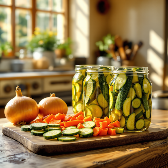 nakladane-cukety-ve-sklenicich-s-mrkvi-a-cibuli-na-drevenem-prkne-v-kuchyni