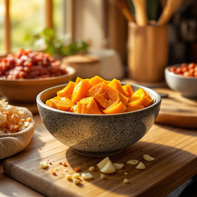 nakrajena-dyne-a-zelenina-pripravena-na-vareni-dynoveho-chilli