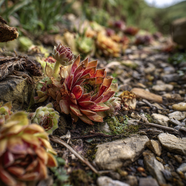 netresk-sempervivum-oslabena-ruzice-a-rozpad-porostu-ve-sterku