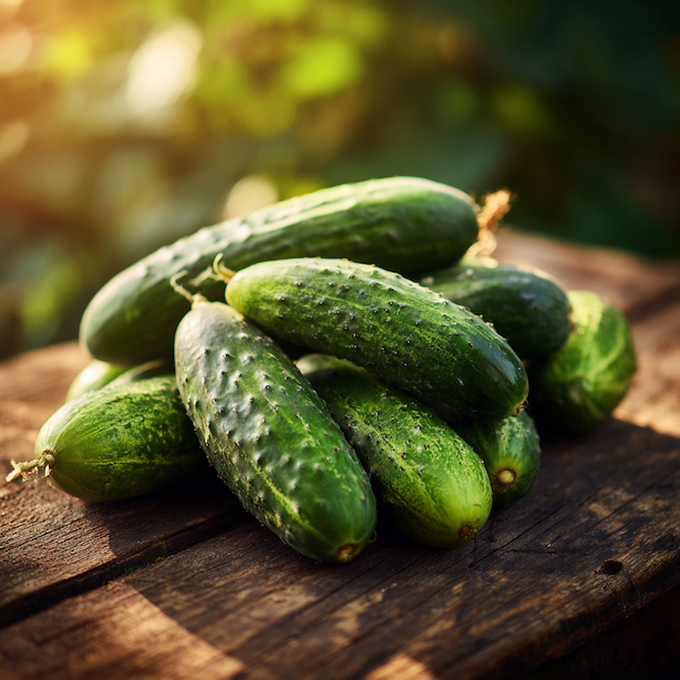 okurka-othello-f1-nakladacka-tmave-zelene-rovne-plody-na-drevenem-stole