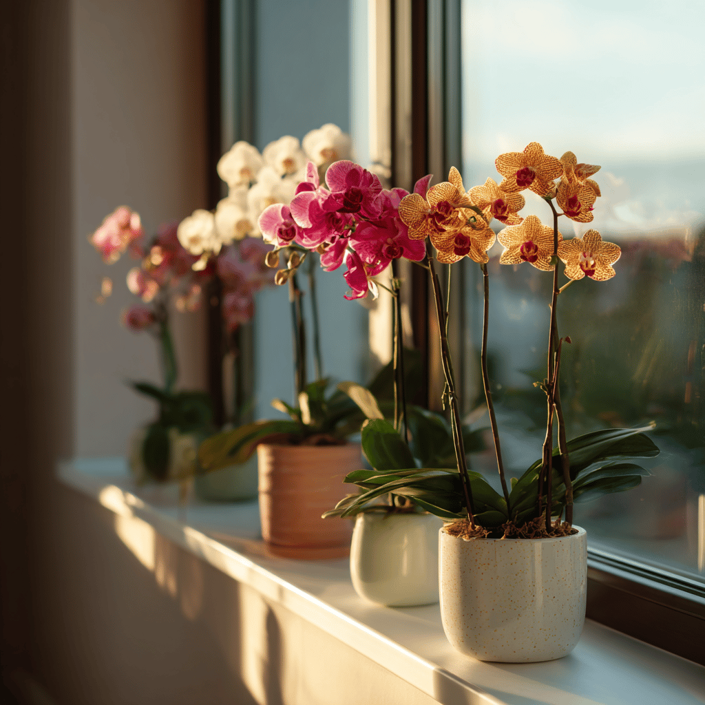 orchideje-phalaenopsis-v-ruznych-barvach-na-parapetu-ve-slunecnim-interieru