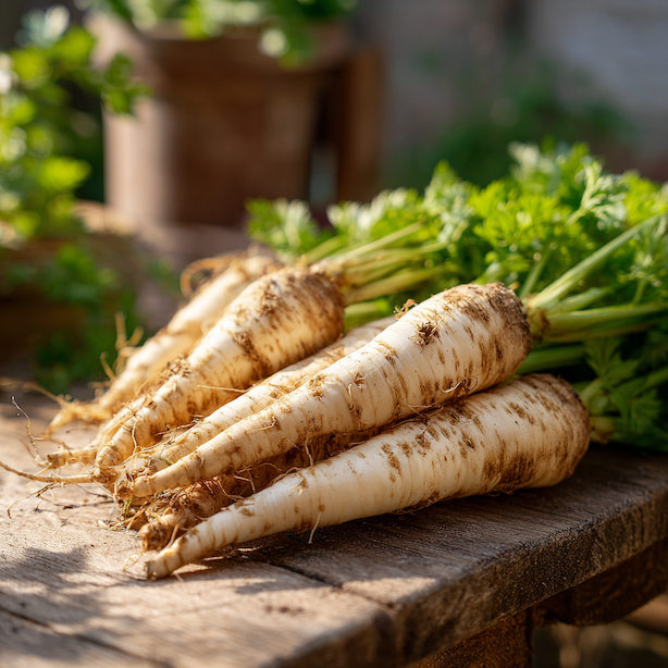 petrzel-korenova-osborne-cerstve-sklizene-dlouhe-bile-koreny-s-nati-na-drevenem-stole
