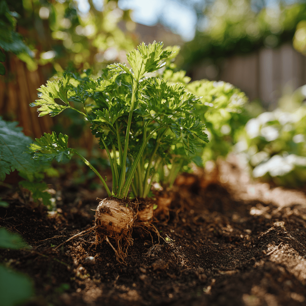 petrzel-v-zahonu-s-vyvinutymi-koreny-a-svezi-nati-ve-slunecnim-svetle