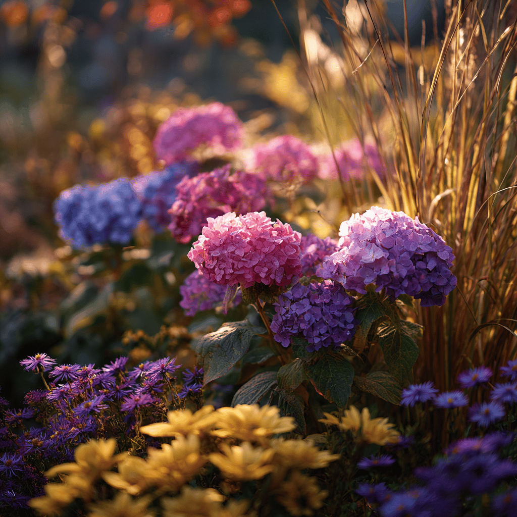 podzimni-kvetouci-hortenzie-s-astrami-trapatkami-a-okrasnymi-travami