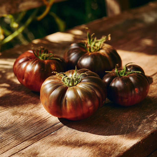 rajce-noire-de-crimee-black-from-tula-tmave-masite-plody-na-drevenem-stole-ve-slunecnim-svetle