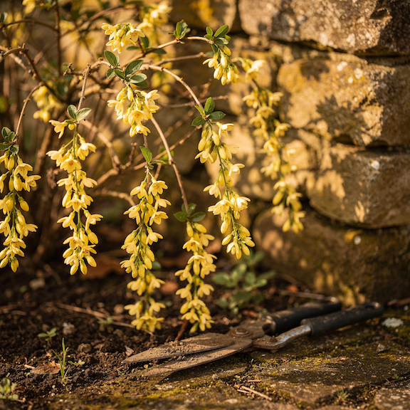rez-jasminu-nahokveteho-po-odkvetu-u-zdi-zahradnicke-nuzky