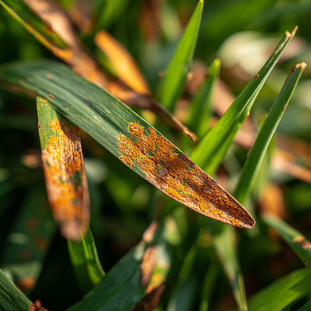 rez-travniku-s-oranzovymi-vytrusy-na-listech-travy