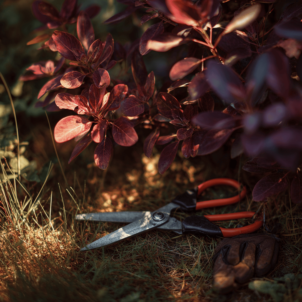 ruj-cotinus-skumpa-vlasata-strihani-keru-s-nuzkami-v-letni-zahrade