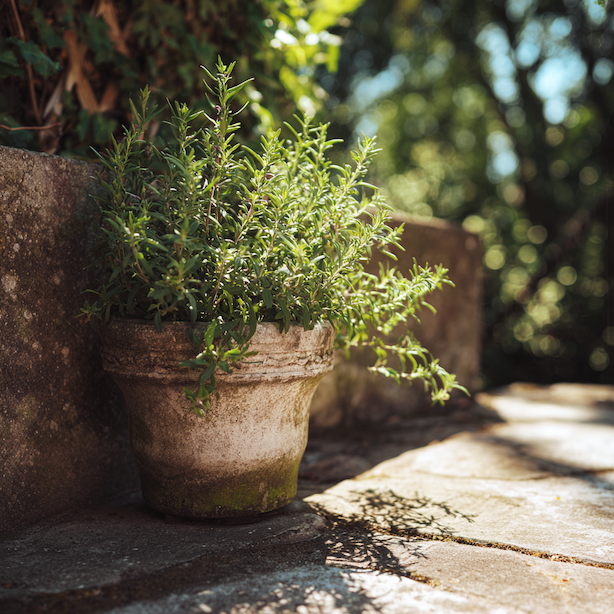 saturejka-v-keramickem-kvetinaci-u-kamenne-zdi-na-slunnem-stanovisti