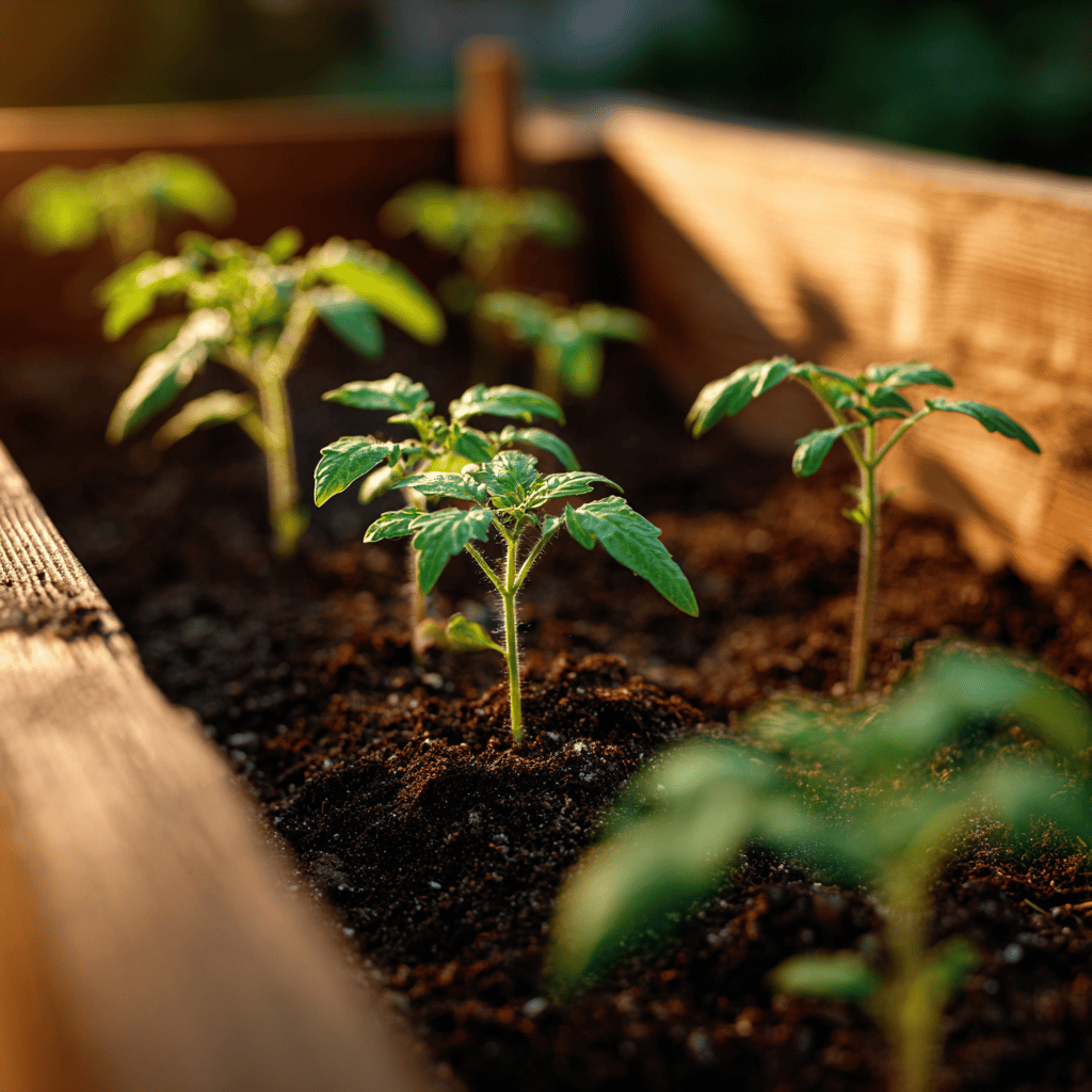 sazenice-rajcat-vyvyseny-zahon-v-zahrade-pri-zapadu-slunce