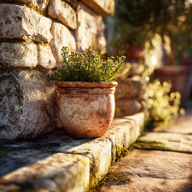 smil-helichrysum-v-nadobe-na-slunnem-miste-s-kamenitou-zidkou