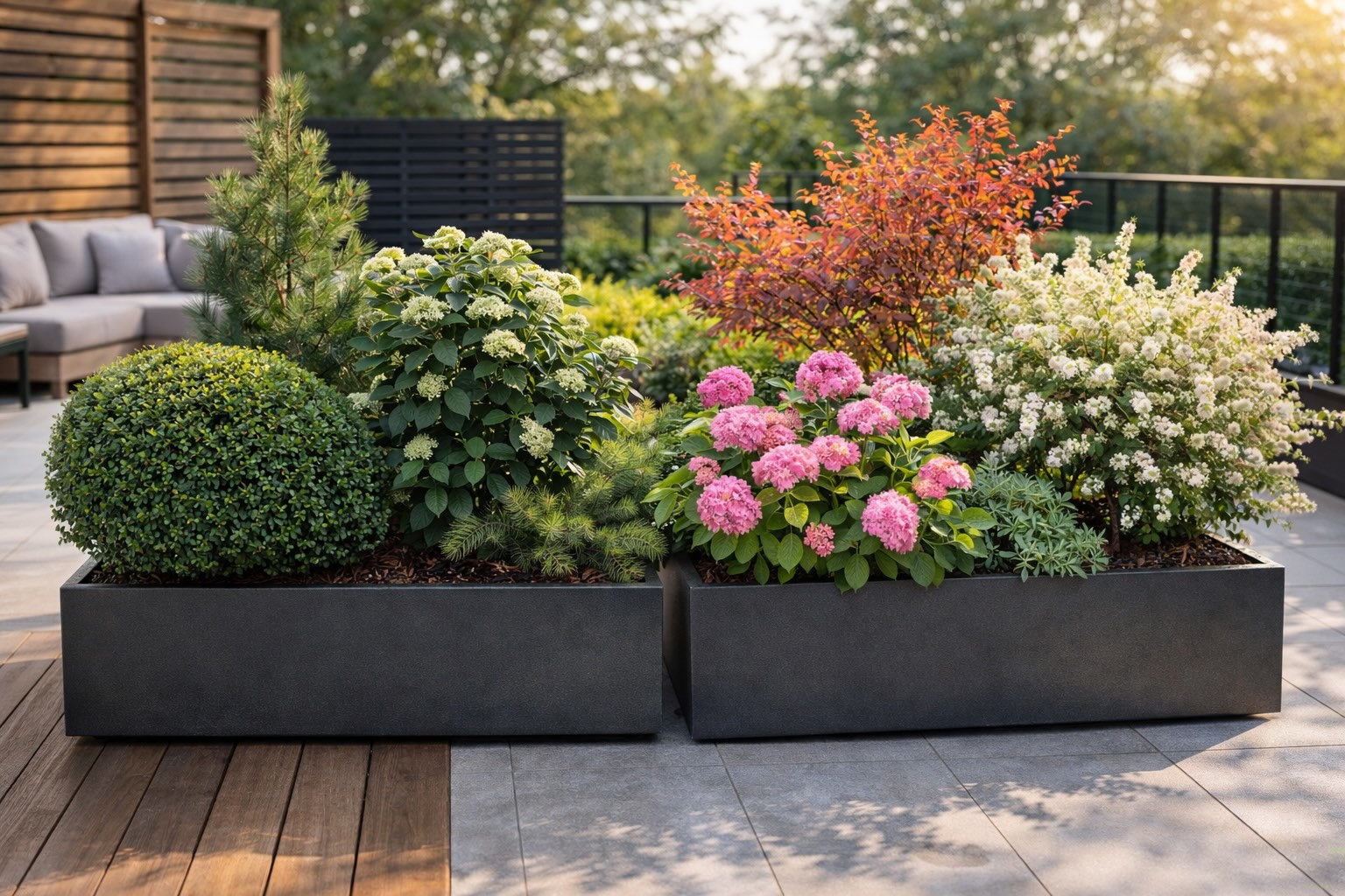 stalezelene-a-opadave-kere-v-nadobach-terasa-prirozena-kompozice