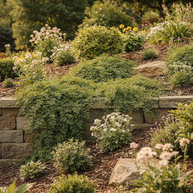 stephanandra-stephanandra-pudopokryvny-ker-na-svahu-u-zidky-v-zahrade