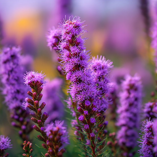 suskarda-klasnata-liatris-spicata-detail-fialoveho-kvetenstvi