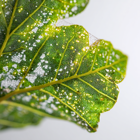 svilusky-na-listech-svetle-tecky-a-poskozena-pletiva